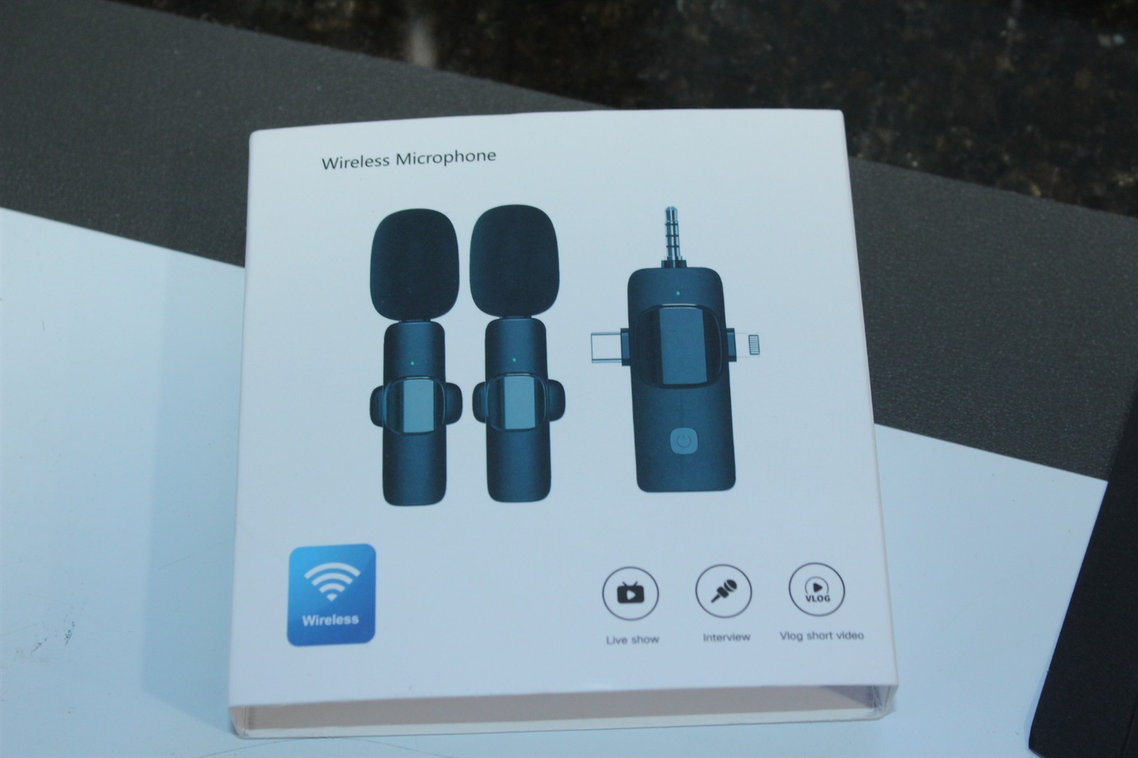 Wireless Lavalier Microphone Set Of 2 Plug & Play