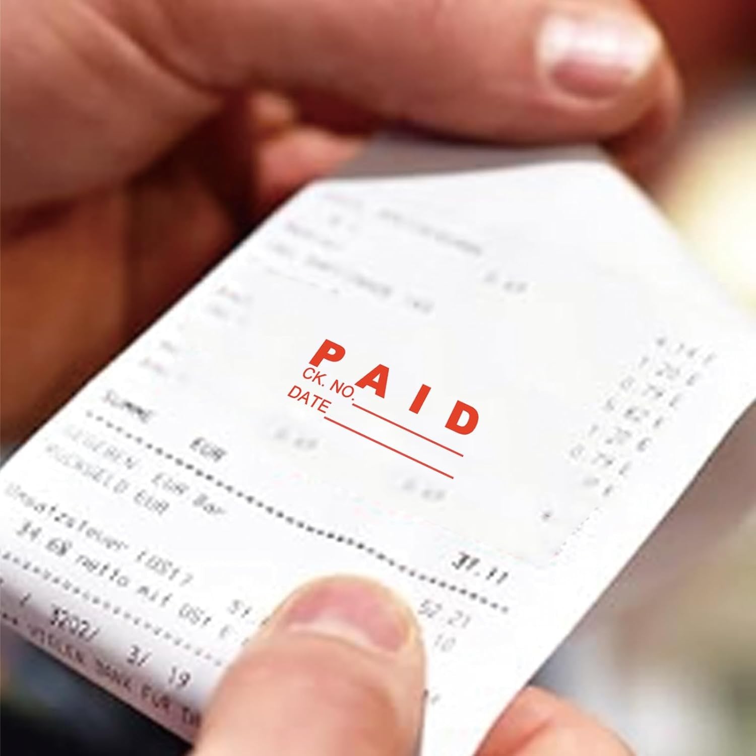 Paid Stamp with Date Office Stamps Self Inking With Check and