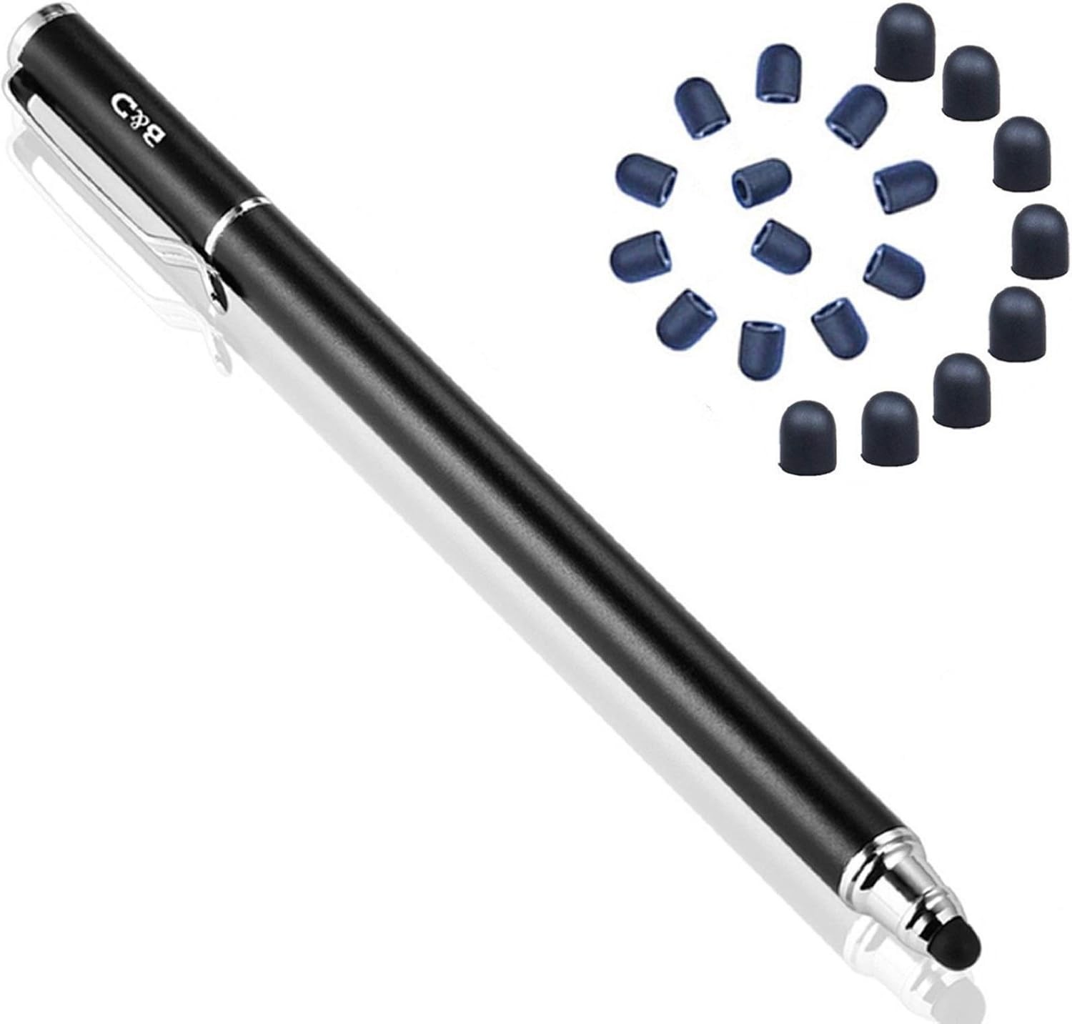 2-in-1 Stylus Touch Screen Pen for iPhone, Ipad, iPod, Tablet, Galaxy Black