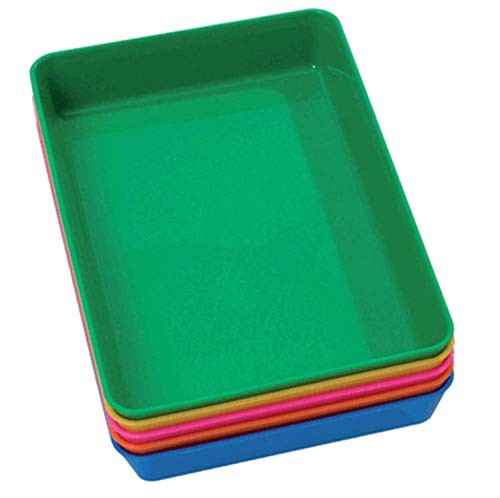 AMAZING CHILD Set of 5 Small Coloured Trays Each Tray approx 5 x 7 x 1 _ Prem...