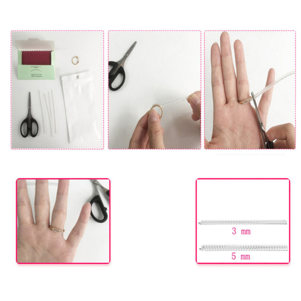6Pcs Ring Size Reducer Women Silicone Rings Resizing Small Device