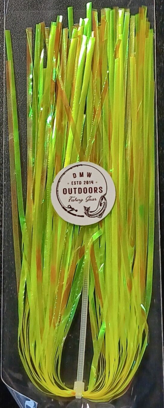 Flashabou 2mm, 11-1/2" long, YELLOW,  Fly Tying, Lures, Jigs, Flash, Flies
