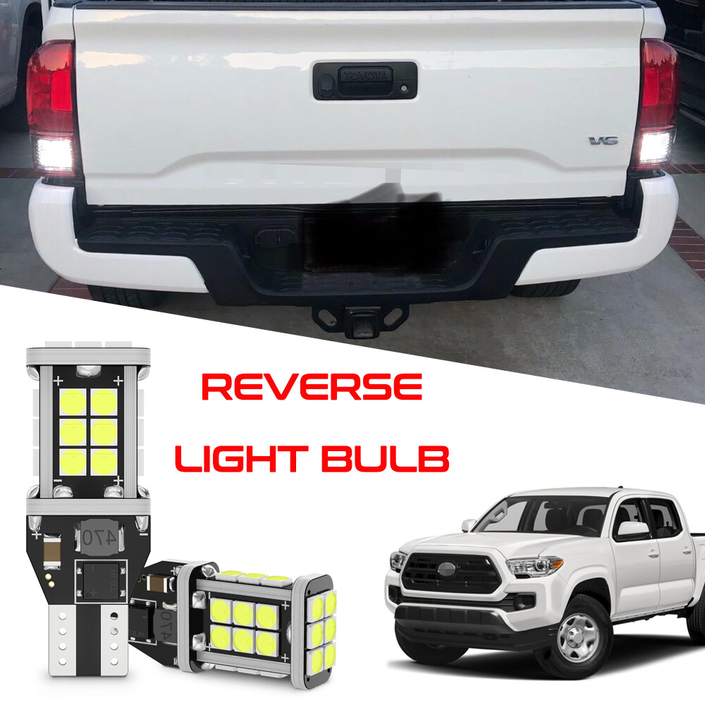2pcs 6000K White 921 LED Backup Reverse Light Bulbs for Toyota Tacoma 2001-2022