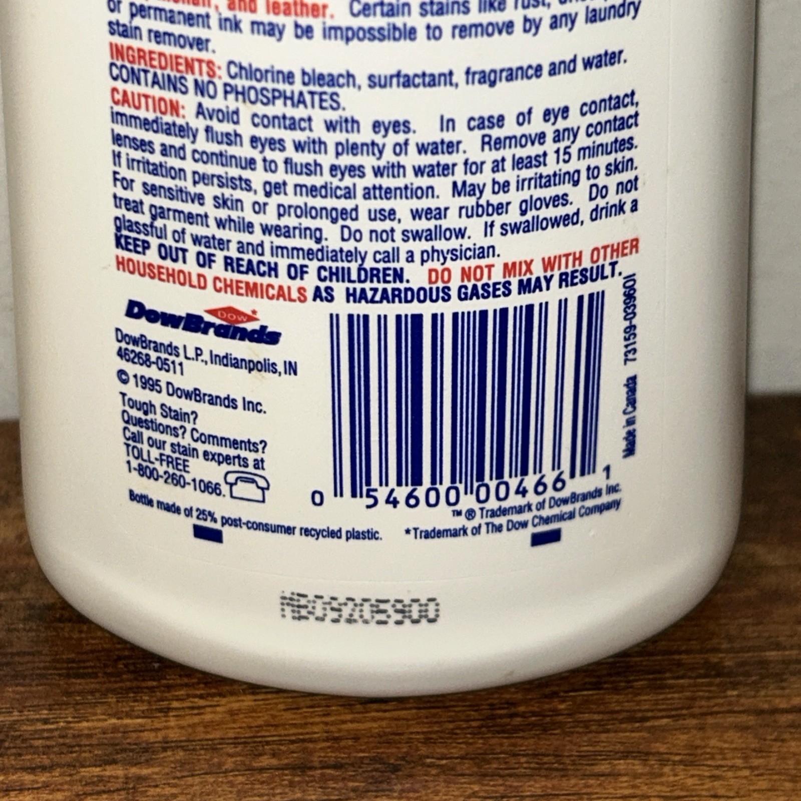 3 Dow Spray ’n Wash Bleach Gel White Laundry Stain Remover 16oz - Full/Near Full