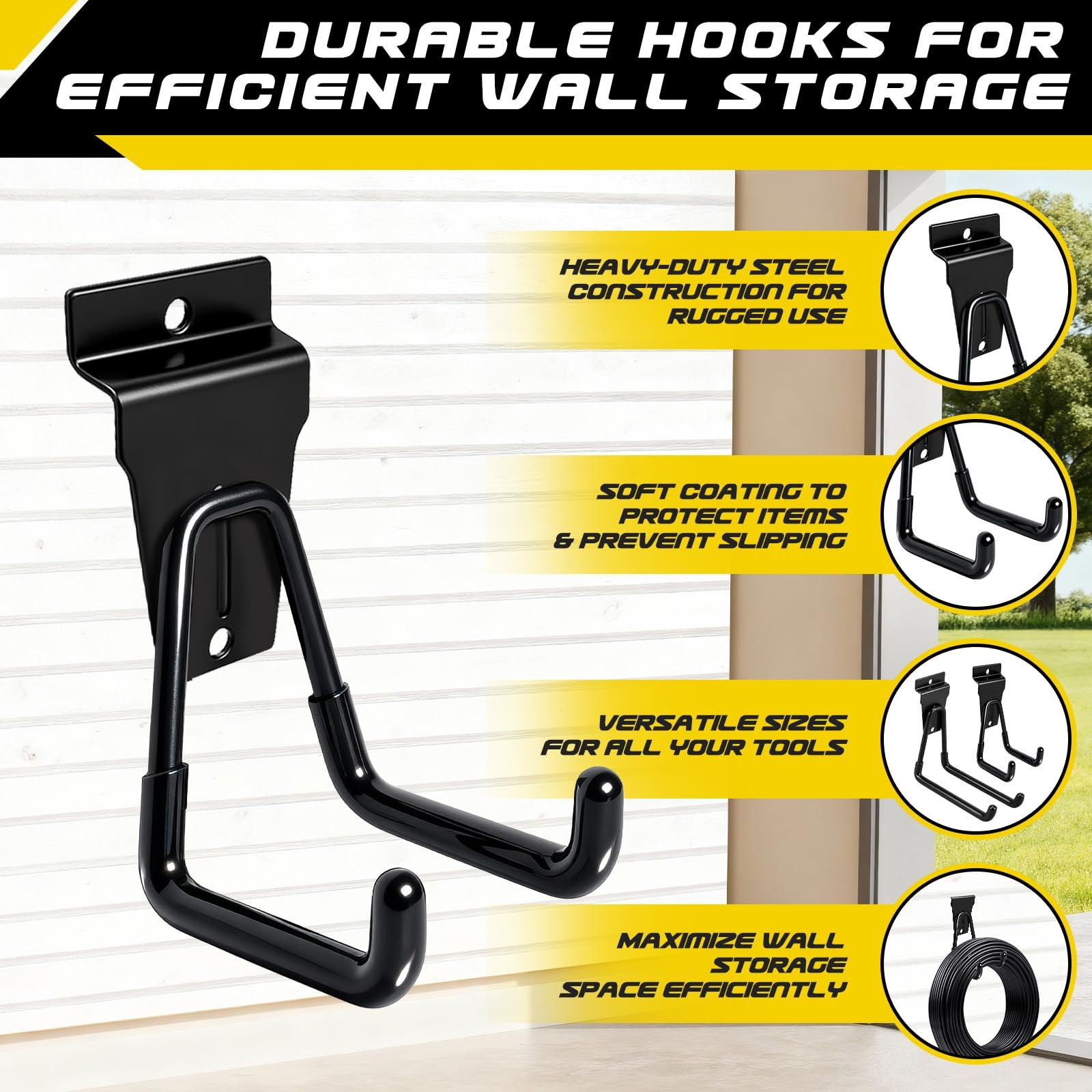 Truxwal 40 Pcs Slatwall Hooks & Hangers – Assortment
