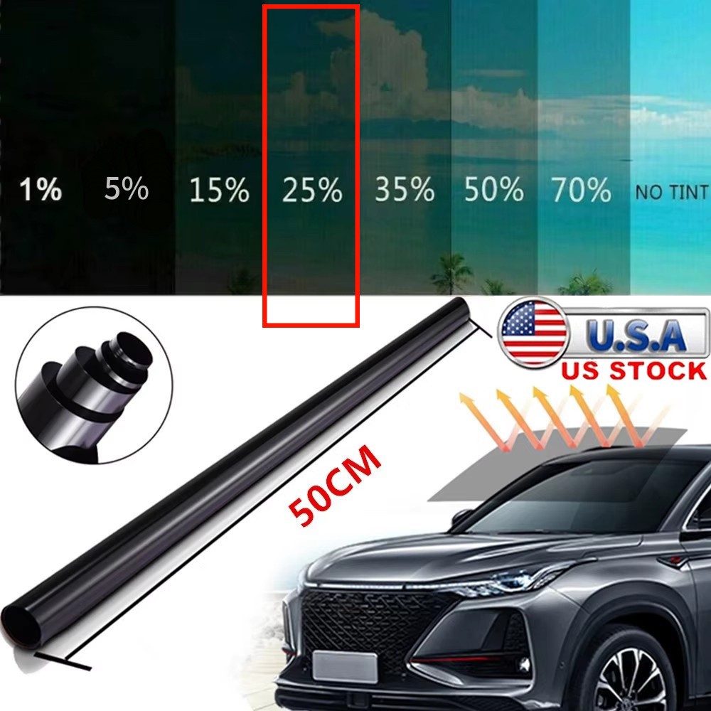 20" x10FT Uncut Roll Window Mirror Silver Chrome Tint Film Car Home Office Glass