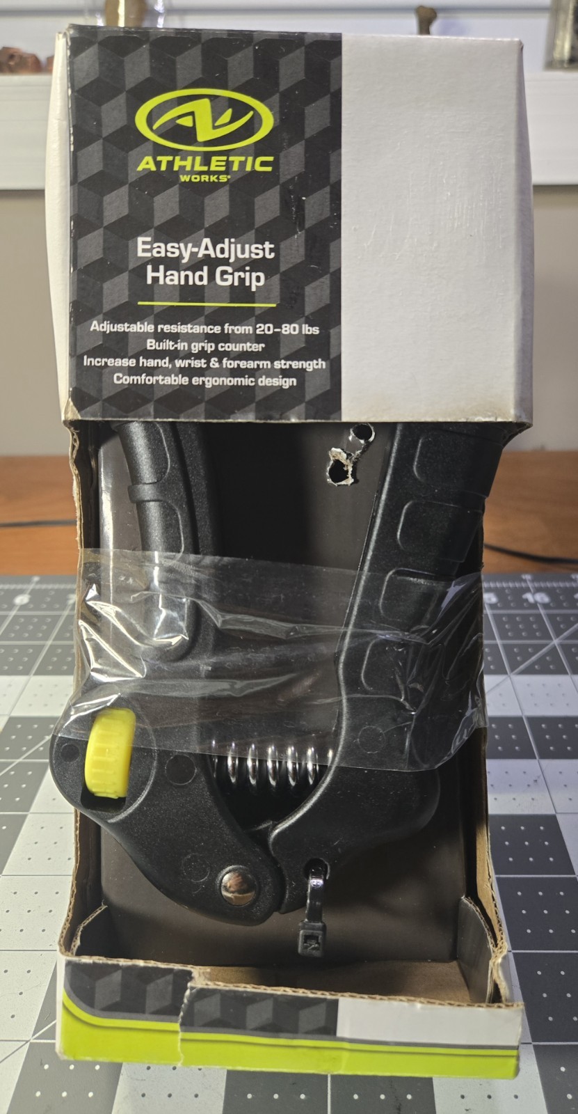 Adjustable Hand Grip Exerciser, Wrist and Forearm Strength, One-Size