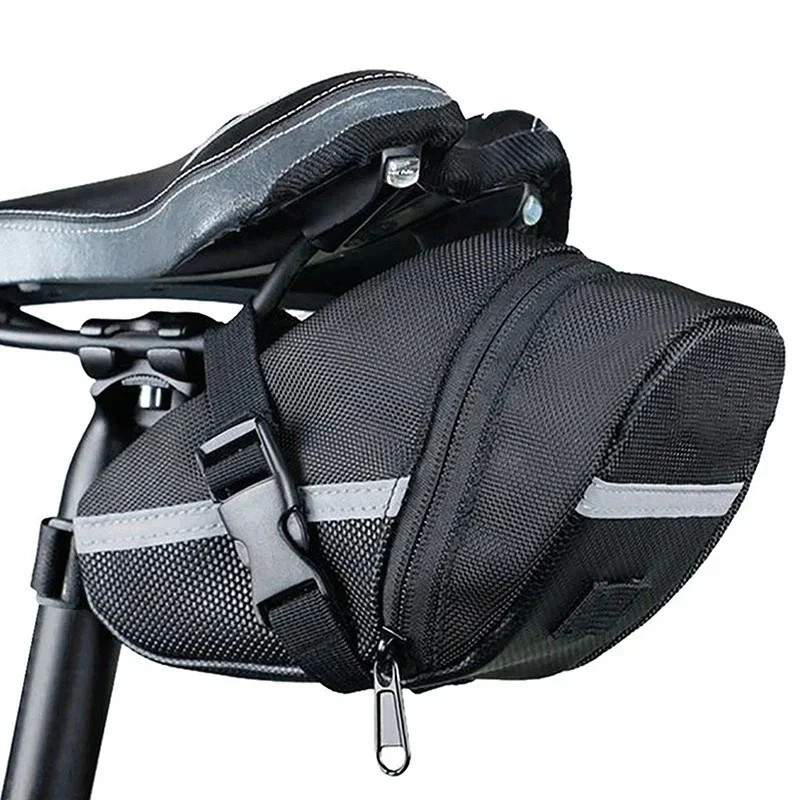 Bike Saddle Bag Waterproof Nylon Seat Rear Tool Pouch MTB Cycling Accessory