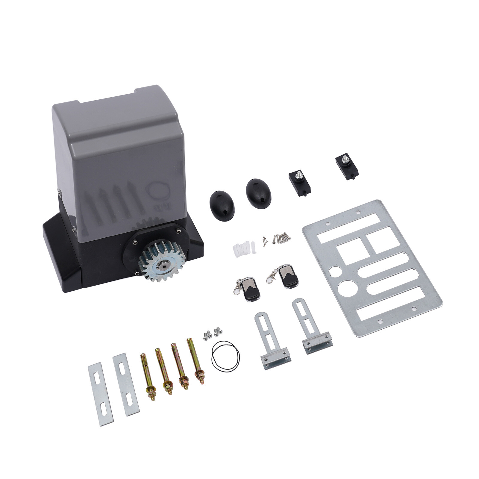 Electric Opener AC Motor 2640lbs Sliding Gate Automatic Gates Operator 2 Remotes