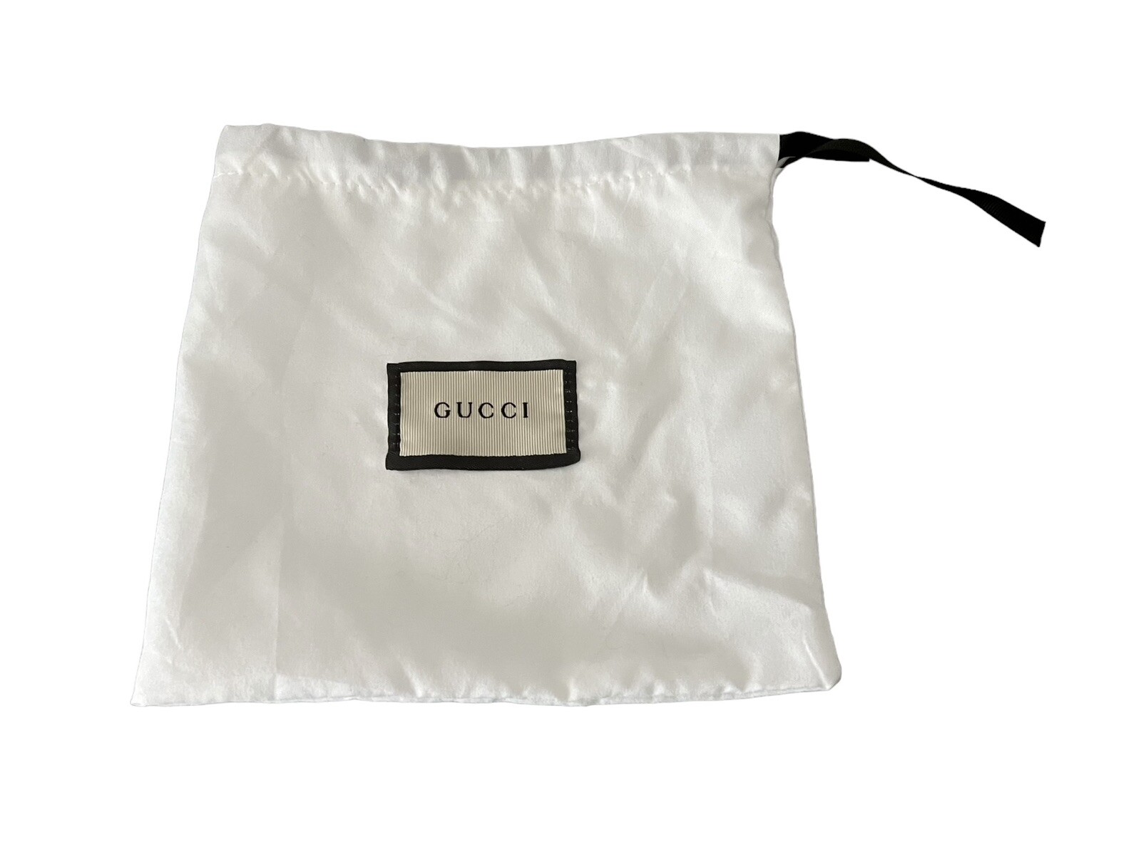 Gucci Dust Bag Approx 8 x 8 White F2