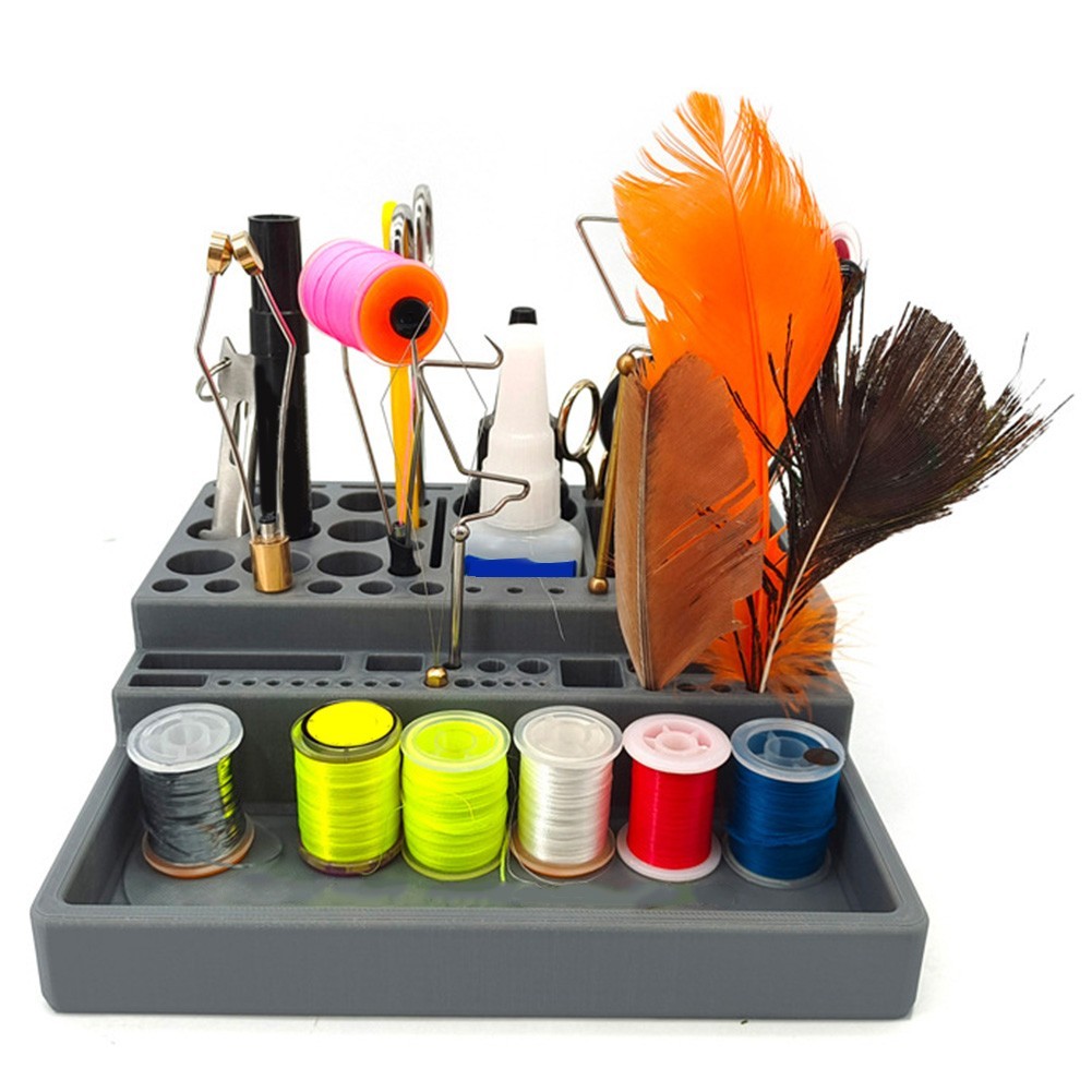 Desktop Storage Rack Fly Tying Materials Storage Compact Design Long-term Use
