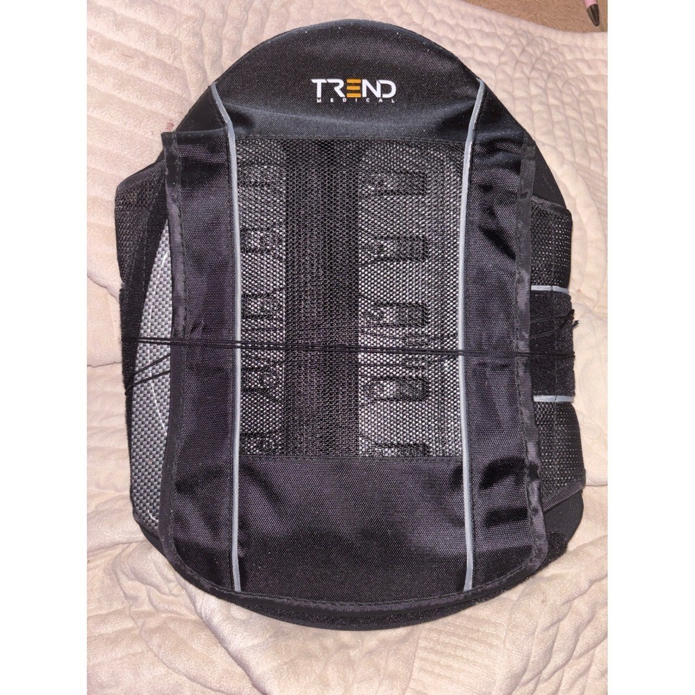Trend Medical DCT-37 LSO Back Brace Lumbar Support Adjustable Black Spine Relief