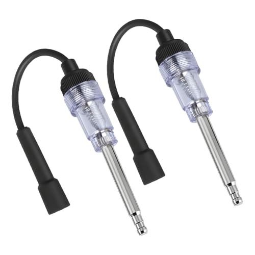 2PCS Car Inline Spark Plug Tester, Straight Boot Ignition Coil Armature 2pcs