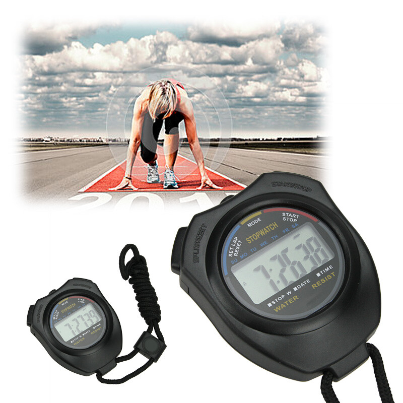 Digital Sport Stopwatch Timer Electronic Digital Countdown Timer and Stopwatch