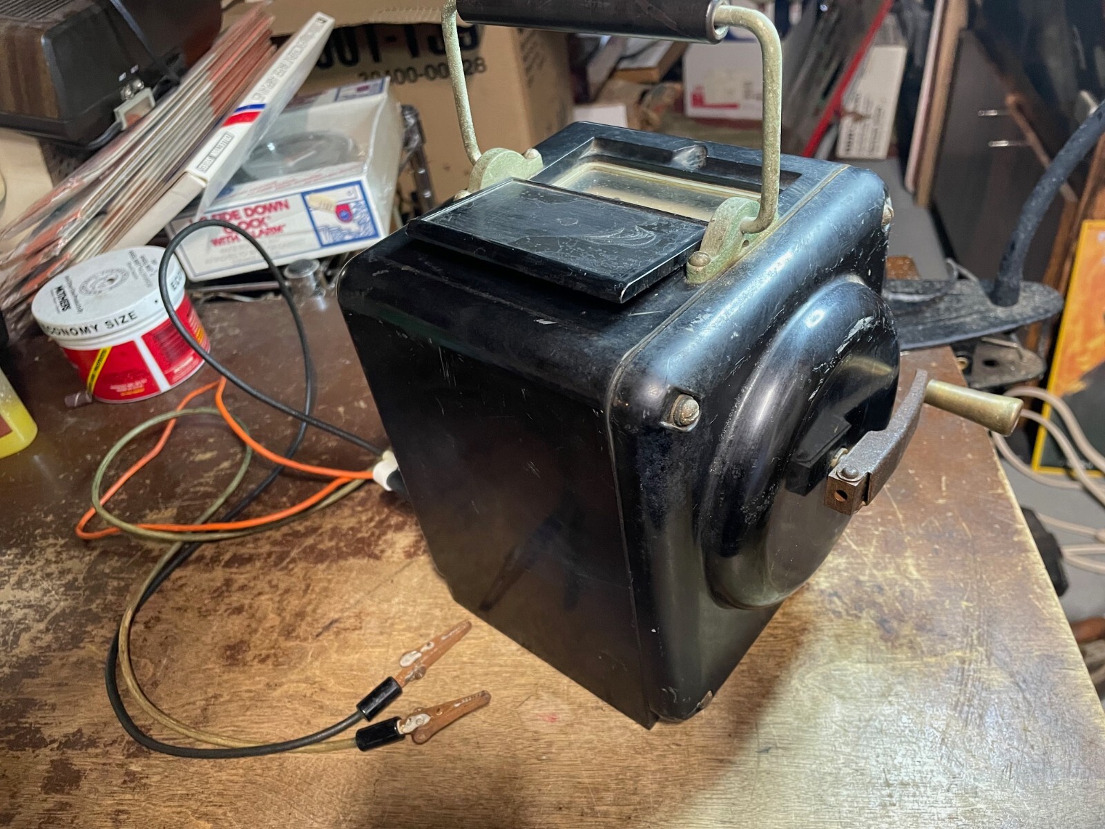 1945 MEG O METER for MEGOHMS  Interstate Mfg Navy Type G M-1000B