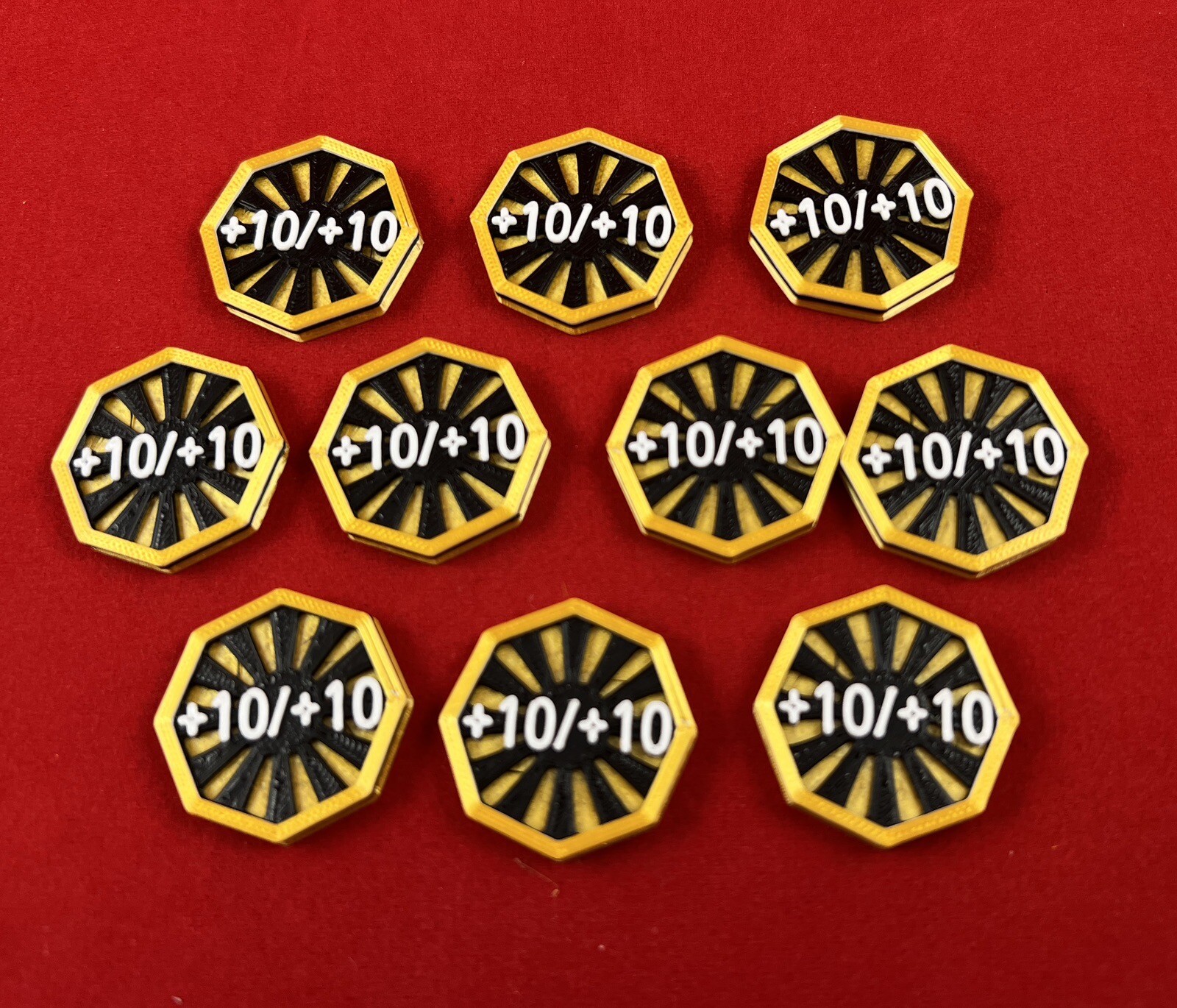+10/+10 Counters (10) - Compatible with Universal Counters Set for Magic