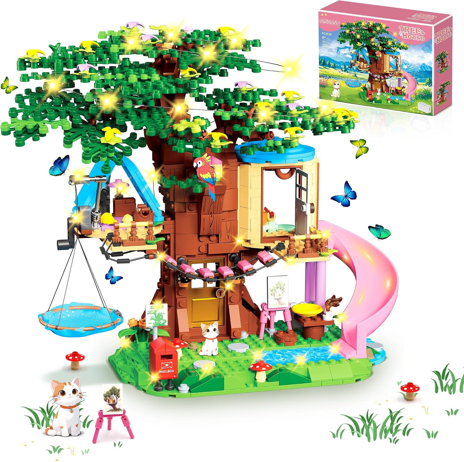 Treehouse Building Set Compatible with Friends for Kids Girls Boy Age 6-12 | 731