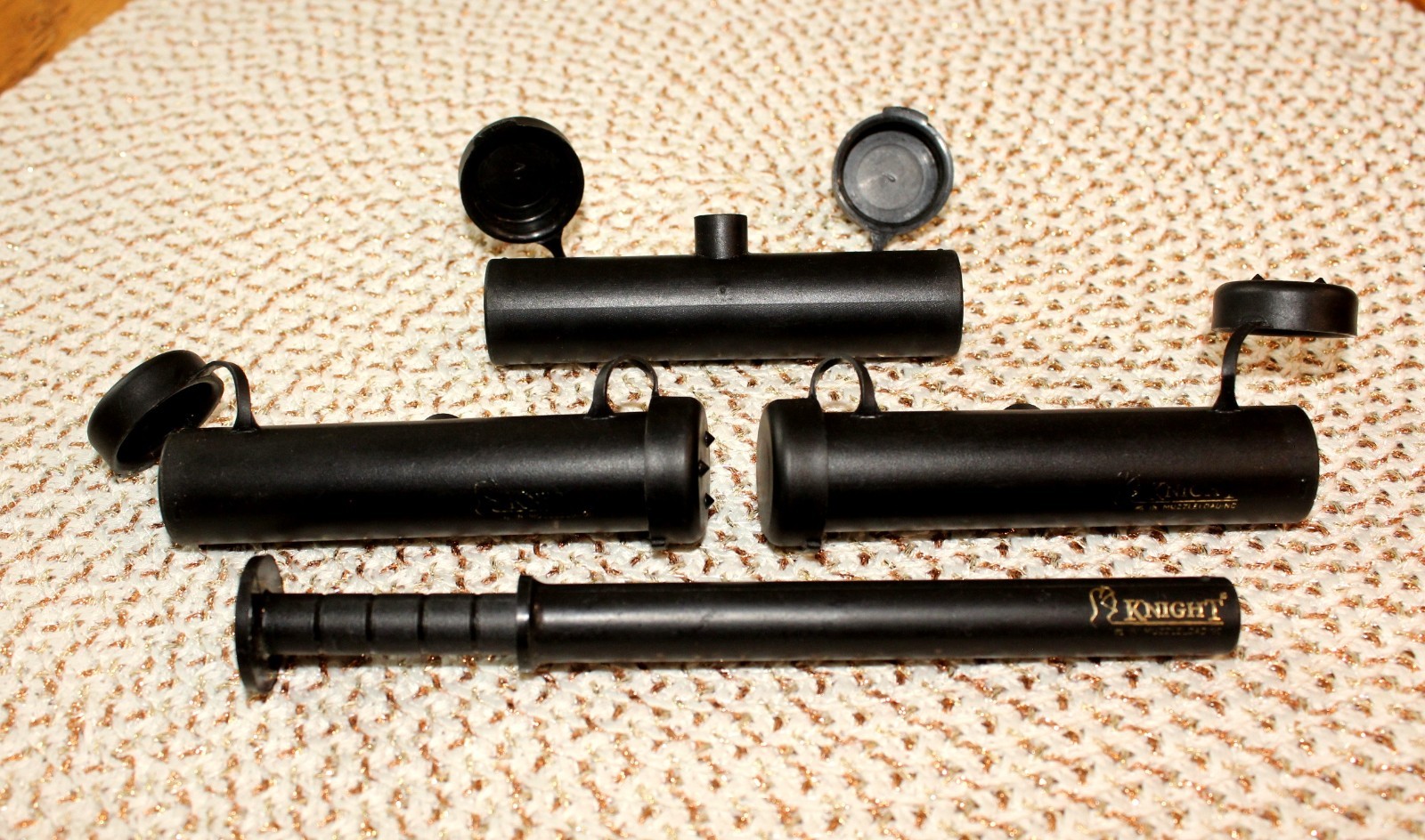 KNIGHT ~ BLACK POWDER CHARGE TUBES / PRE-LOADERS & POWDER MEASURE