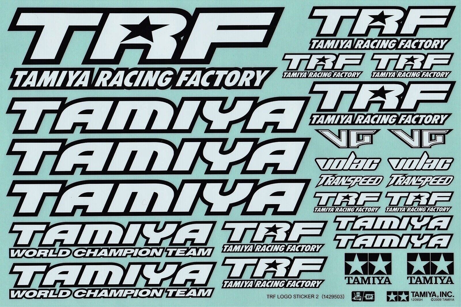 Tamiya 42164 TRF  Logo Sticker Sheet C