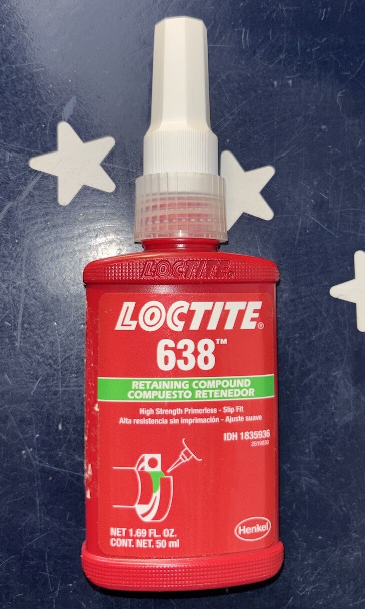 Loctite 638 50mL High Strength Retaining Compound    1835936     EXP 06/25