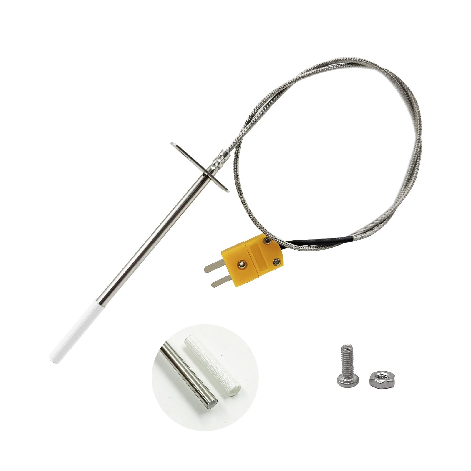 Replacement Temperature Probe for Masterbuilt, Compatible with 24 inches