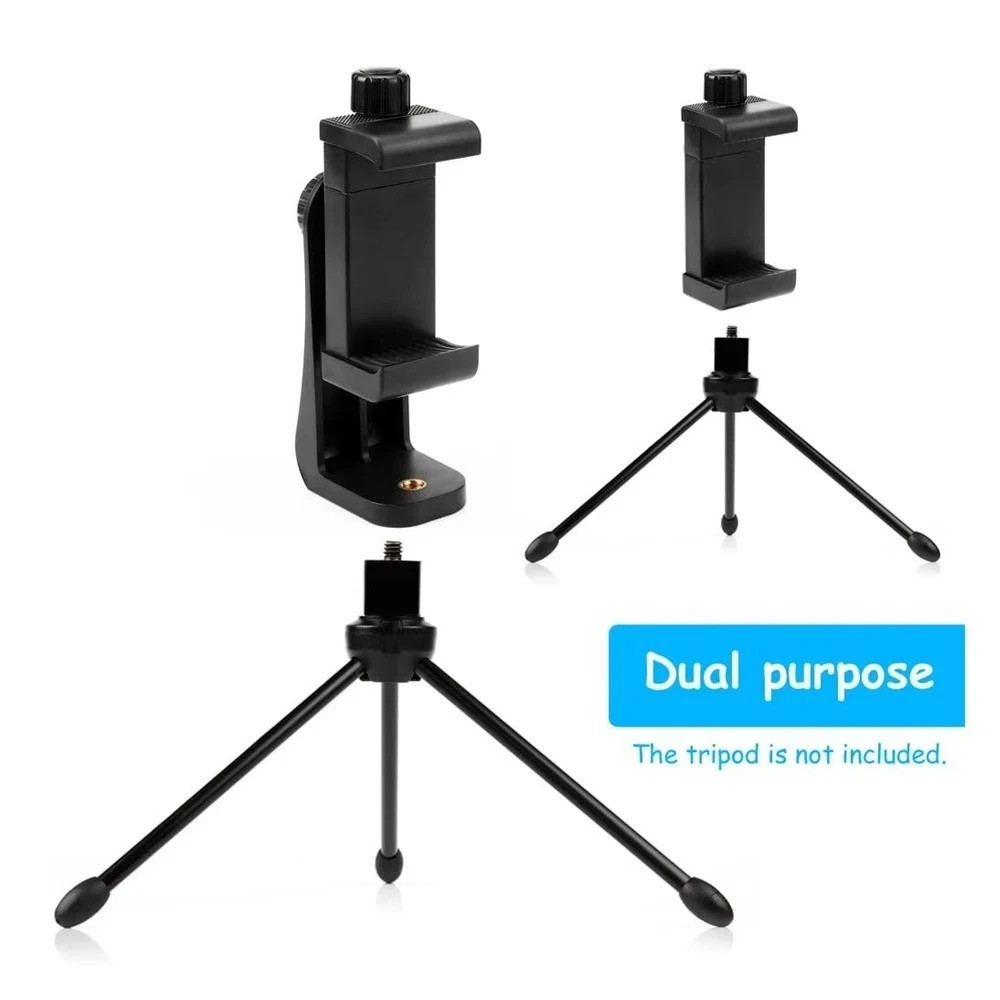 Smartphone Holder Tripod Adapter Cell Phone Bracket Mount Clip for Selfie Stick