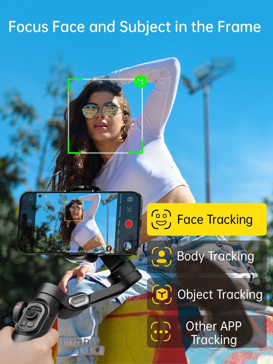 AOCHUAN Smart XE 3-Axis Foldable Gimbal Stabilizer for Smartphone
