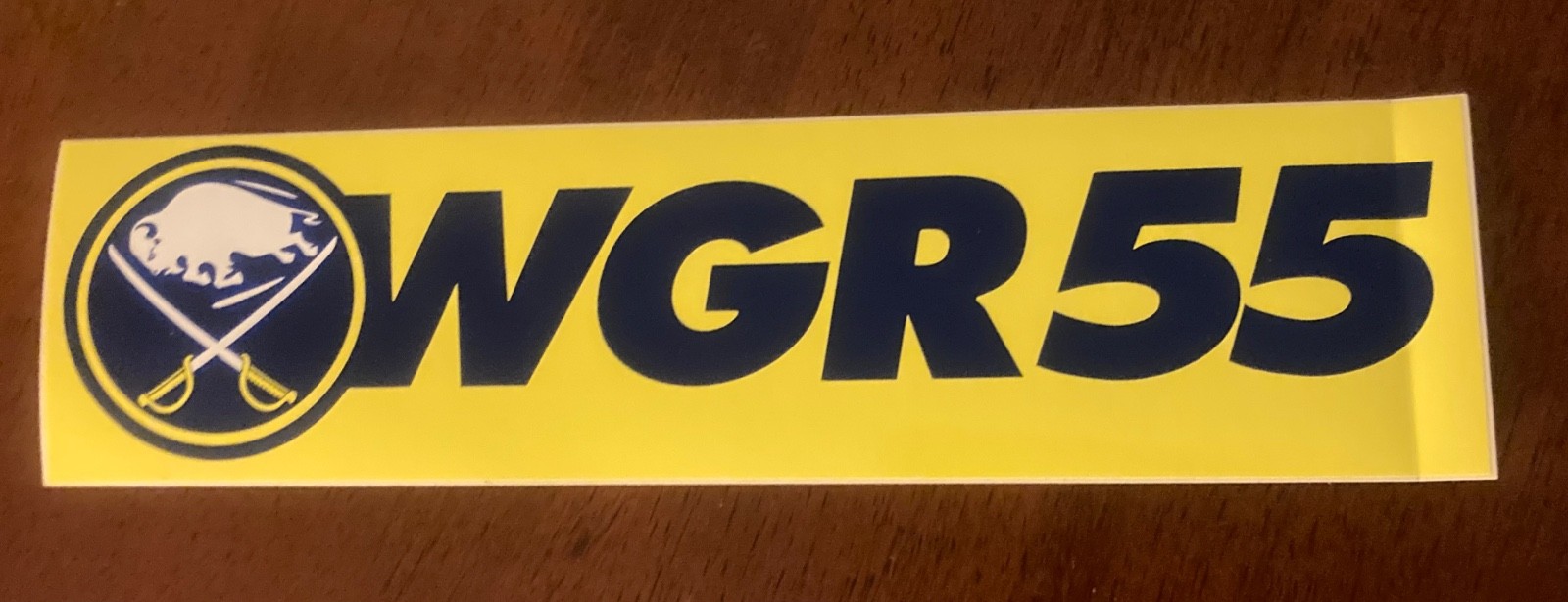 Vintage Buffalo Sabres WGR 55 Bumper Sticker