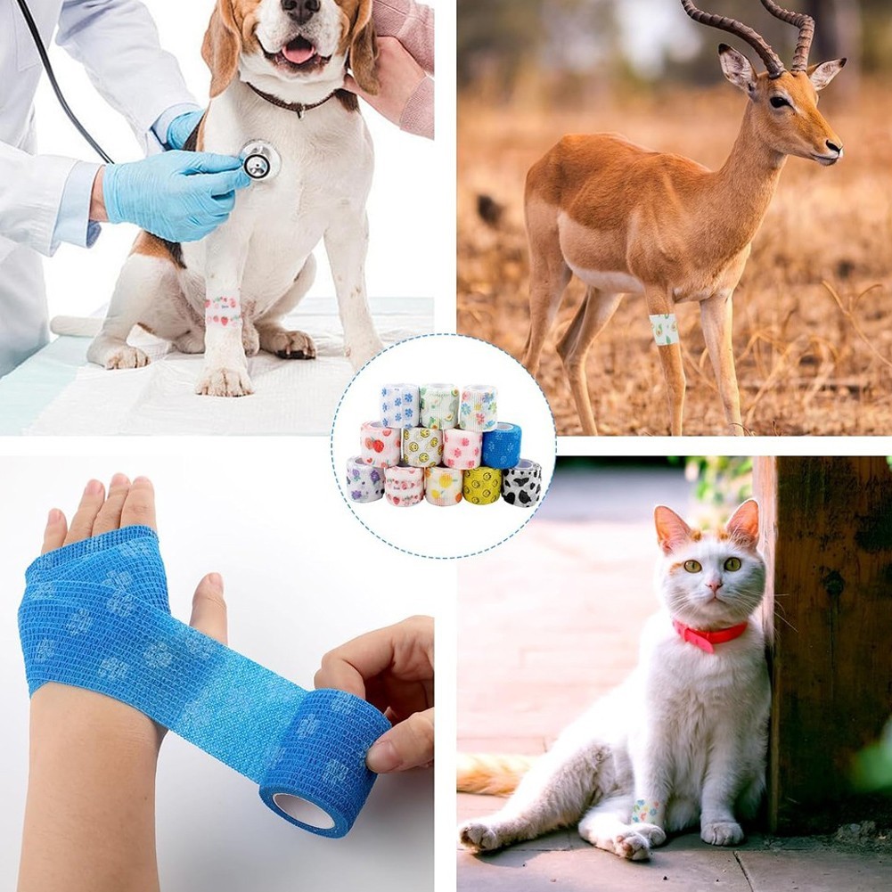 200cm Fruit Print Self Tackiness Bandage Wrap Elastic Cohesive Sport Grip Tape