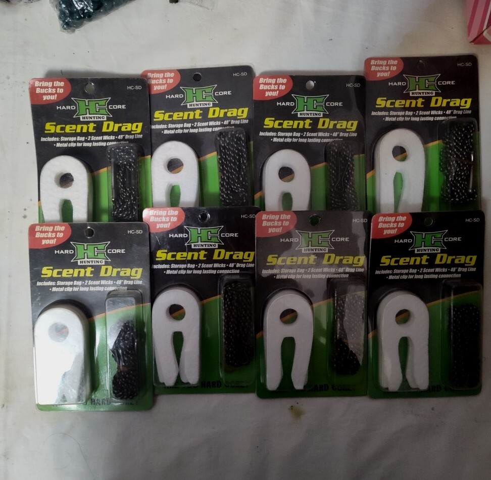 Hardcore Hunting Lot Of 8 Scent Drags