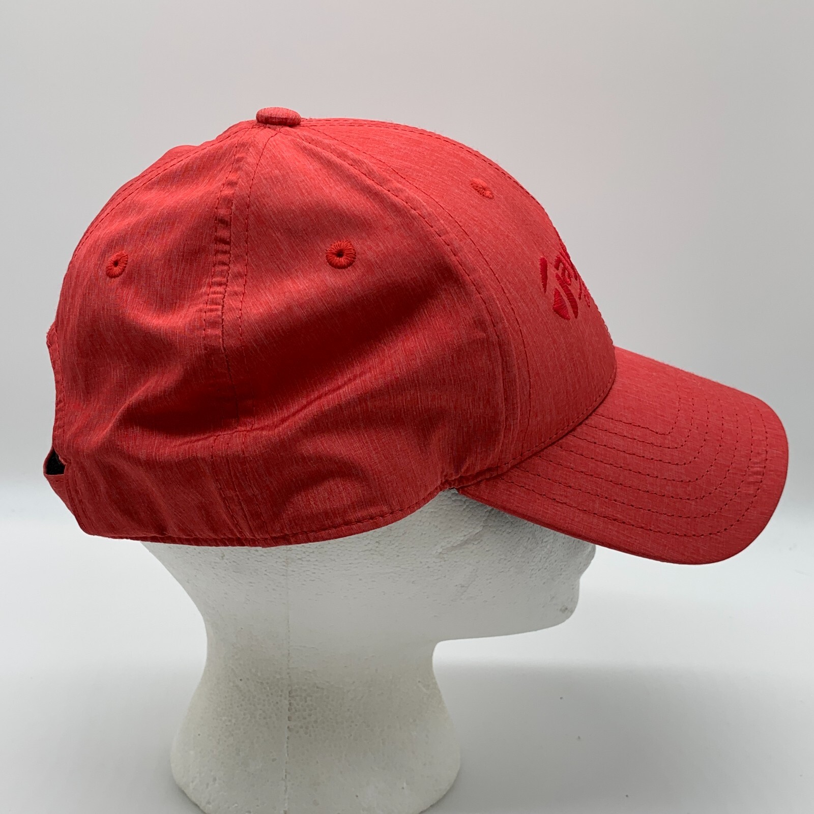 Taylor Made Golf Hat Cap Adjustable Red Creased Front Driving Range