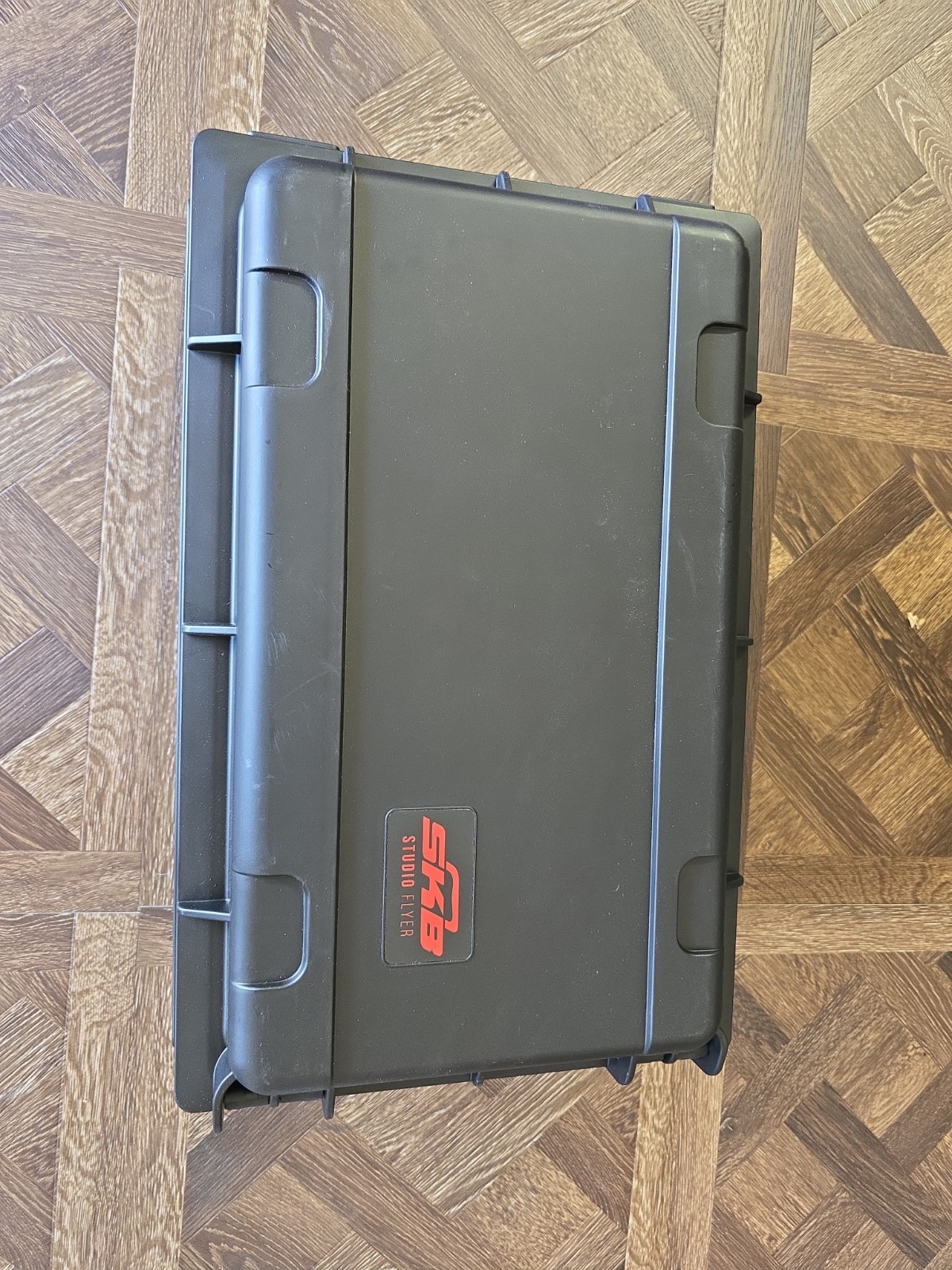 SKB Injection-Molded 2U ISeries Studio Flyer Rack Case Handle Wheels