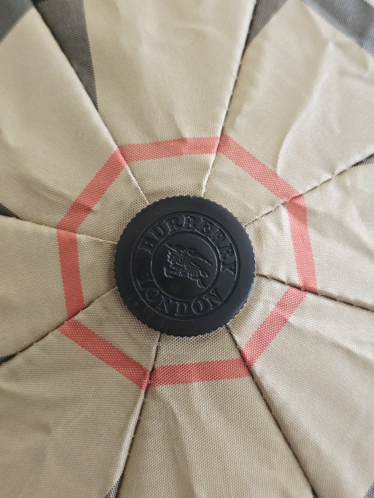 Burberrys Folding Umbrella Nova Check Classic Beige