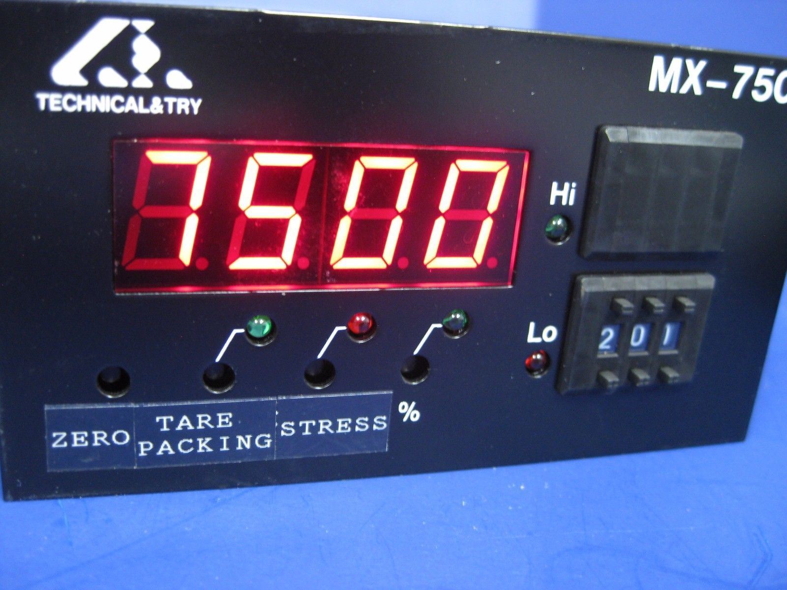 TECHNICAL & TRY MX 7500 Controller, MX-7512-030-D and Weight Sensor TTS-030-L260