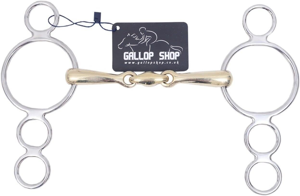 Three Ring Dutch Gag Lozenge German Silver MP/Horse Bits