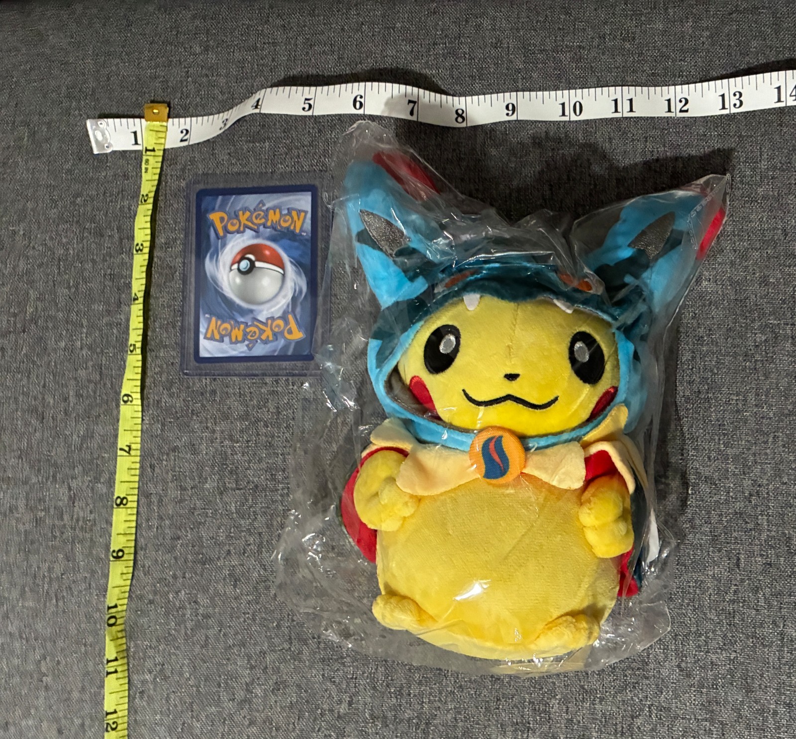 Mega Lucario Pikachu Plush Poncho Pokemon 20CM
