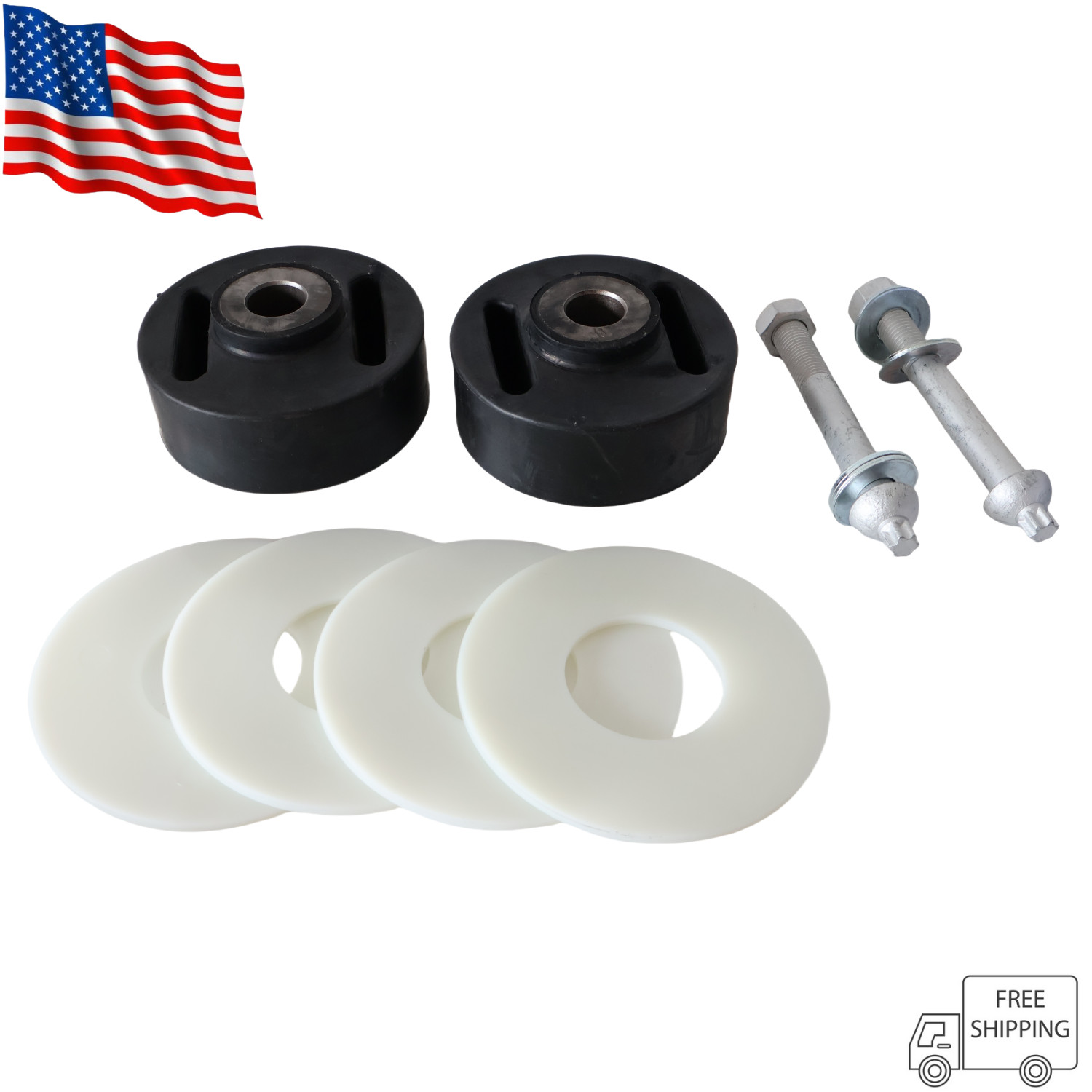 For HENDRICKSON VANTRAAX PIVOT BUSHING KIT 1 AXLE HKA 180 AANT 23K US