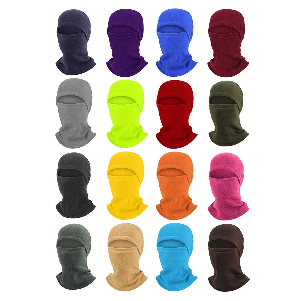 Fleece Balaclava Cycling Face Mask Plush Polyester Velvet Soft Inner Lining