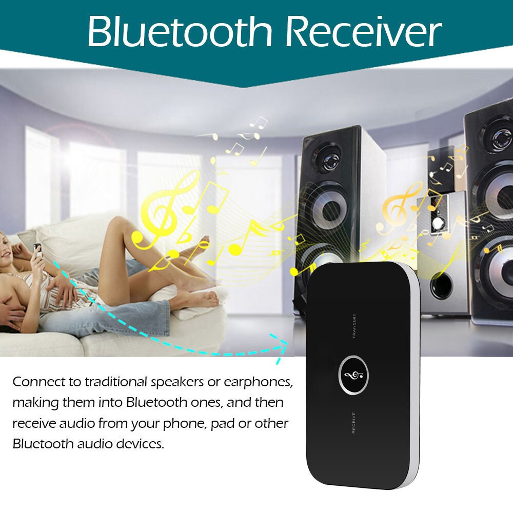 1/2pcs Bluetooth Transmitter&Receiver Wireless Adapter For Home stereos/speakers