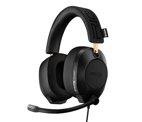 BLACK - RIG R5 SPEAR MAX HD WIRED PC GAMING HEADSET 40MM GRAPHENEQ™ DRIVERS