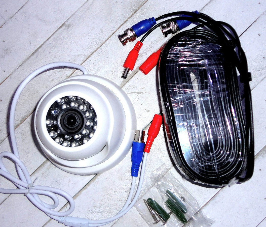 Zosi ZM4181A  Dome Office Security Camera with Night Vision + 60 ft.  BNC Cable