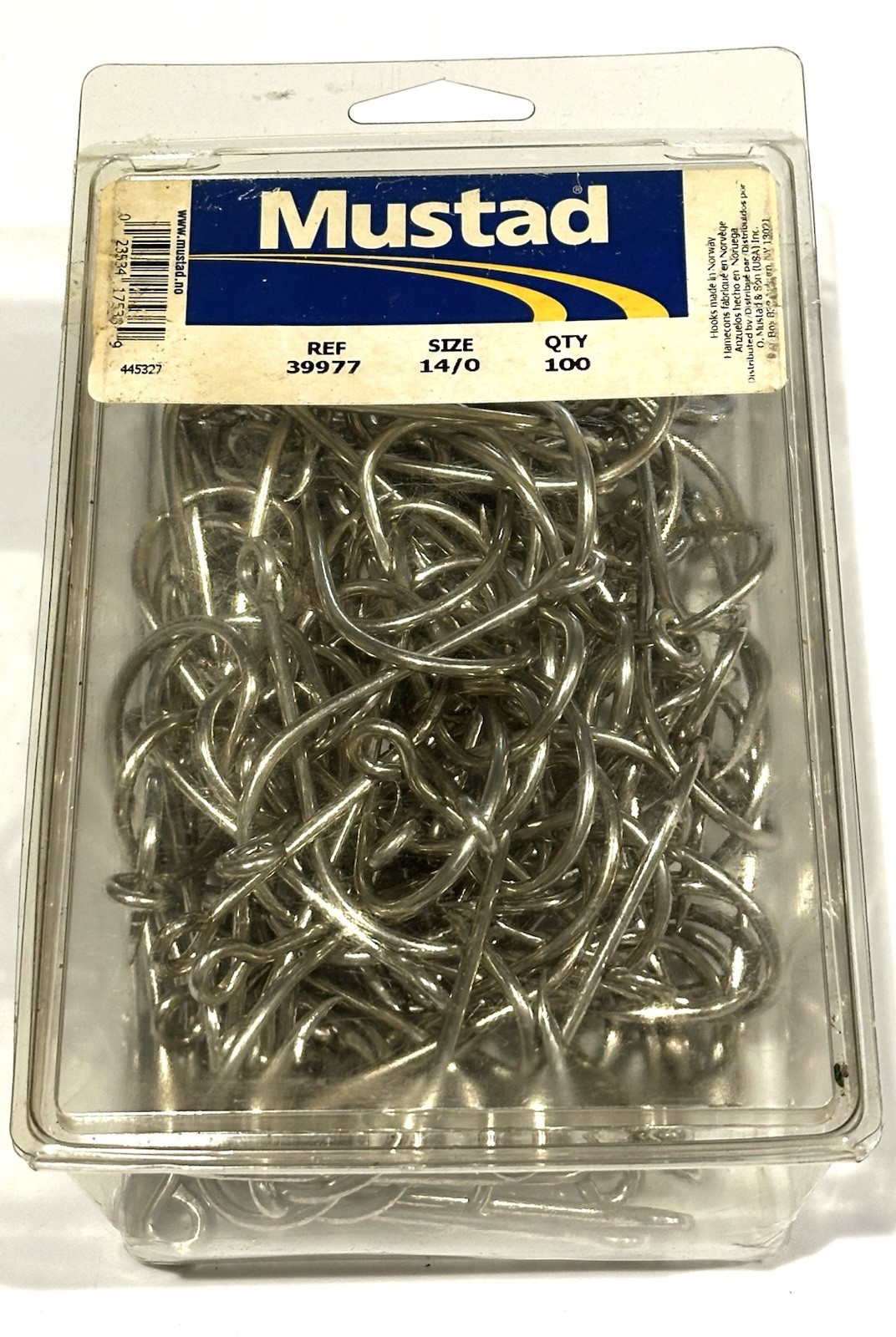 Mustad 39977 # 14/0 , 100Ct big game Baiter Hook tuna shark FREE SHIPPING