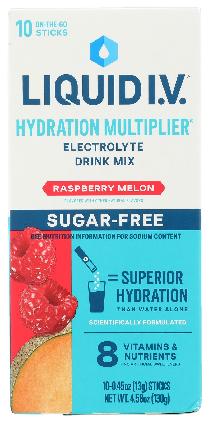 Liquid I.V. Hydration Multiplier Electrolyte Drink Mix Raspberry Melon 1 Pack