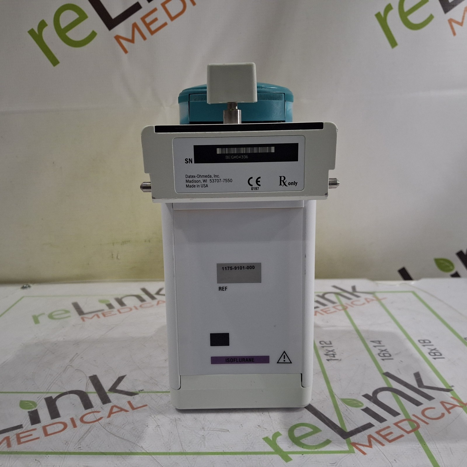 Datex-Ohmeda Tec 7 Isoflurane Vaporizer