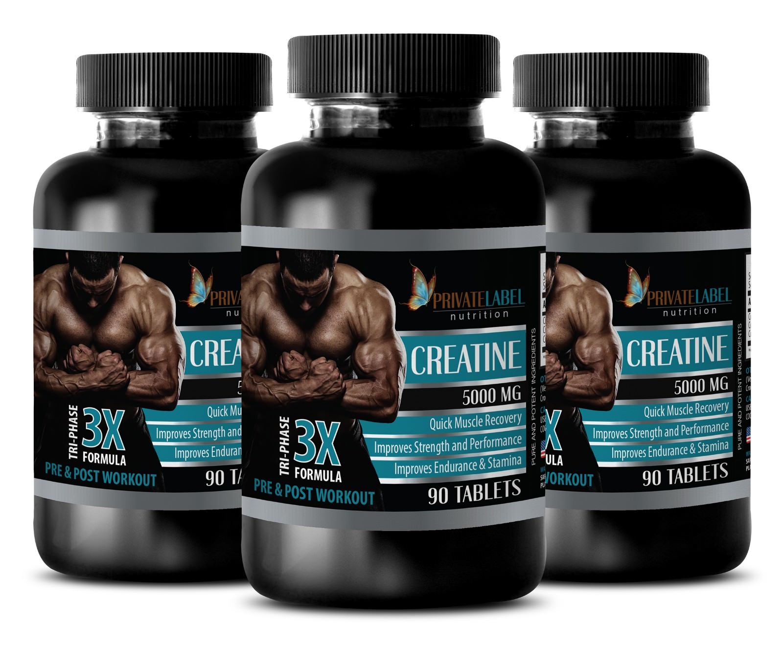 muscle hypertrophy - CREATINE TRI-PHASE 3B - creatine raw - male enhancements
