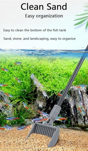 6-in-1 Aquarium Cleaning Tools Fish Tank Cleaning Kit with Long Handle, Algae