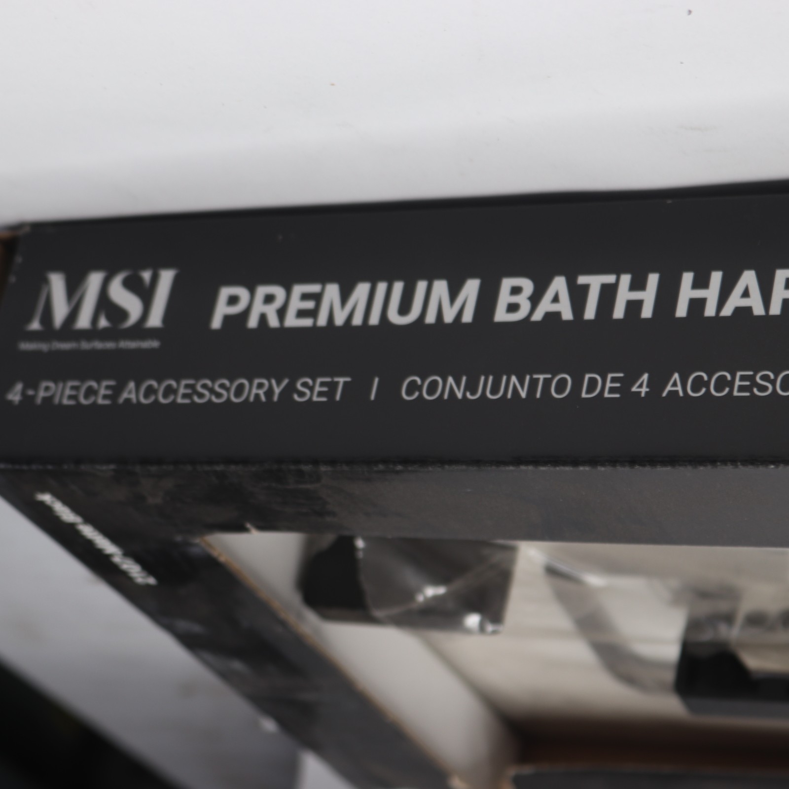 MSI Bath Hardware Set Matte Black BHTHDBH2107-4PC - Complete