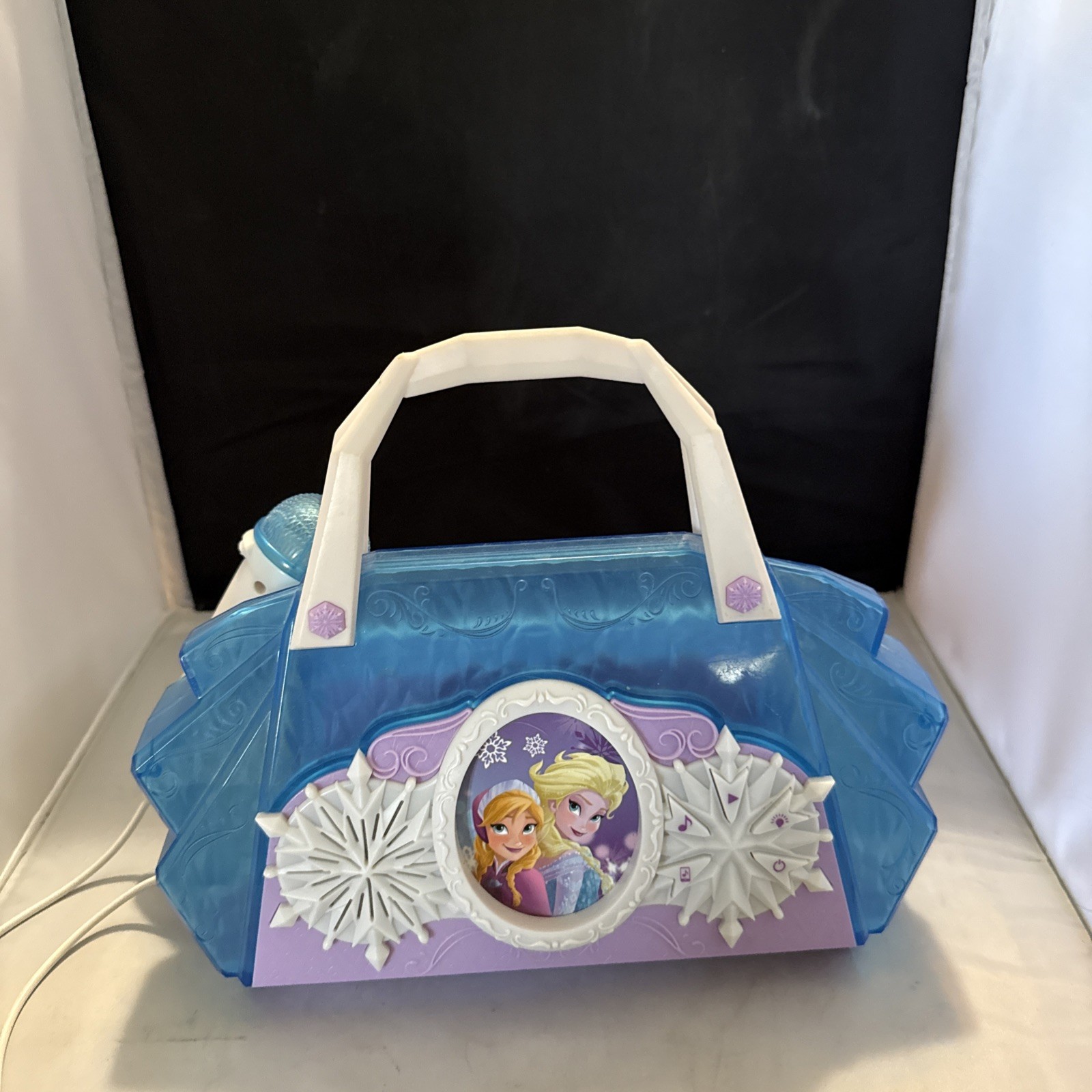 Disney Frozen Karaoke Sing Along Boom Box Microphone Purse - Works Great !