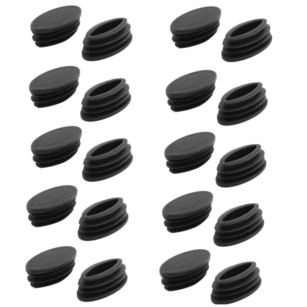 LinaLife 20pcs Plastic Thread Diameter 1.35" x 0.6" 40 x 20 x 15mm, Black