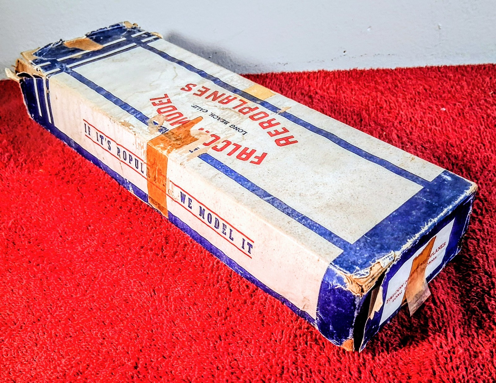 Vintage 40's Falcon Model Aeroplanes Lockheed P-38 Lightning Balsa Partial Kit